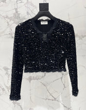 YSL 25S V-NECK TOP STYLE 125