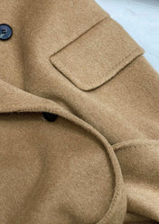 MAX MARA 25S KNITTED NOTCHED-COLLAR COAT 053