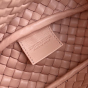 COBBLE TOP HANDLE BAG 23 IN MELON PINK LAMBSKIN