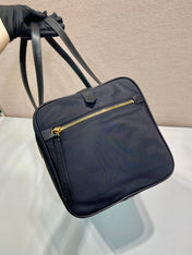 TRAVEL BAG 40 IN BLACK WATERPROOF FABRIC GOLD PADLOCK