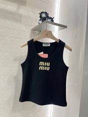 Miu Hand-beaded camisole
