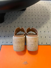 EZE SANDAL 85 MM IN BRONZE BROWN CALFSKIN