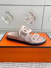 HM 26S EXTRA SANDAL IN LIGHT PINK CALFSKIN AND SUEDE