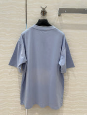 Loewe Short Sleeved T-shirt Blue Cotton
