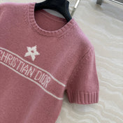 DIOR SHORT-SLEEVE CASHMERE SWEATER 264916
