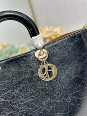 DIOR 26S TOUJOURS BAG 37 IN BLACK CALFSKIN