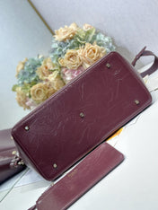 DIOR 26S TOUJOURS BAG 37 IN DARK RED CALFSKIN