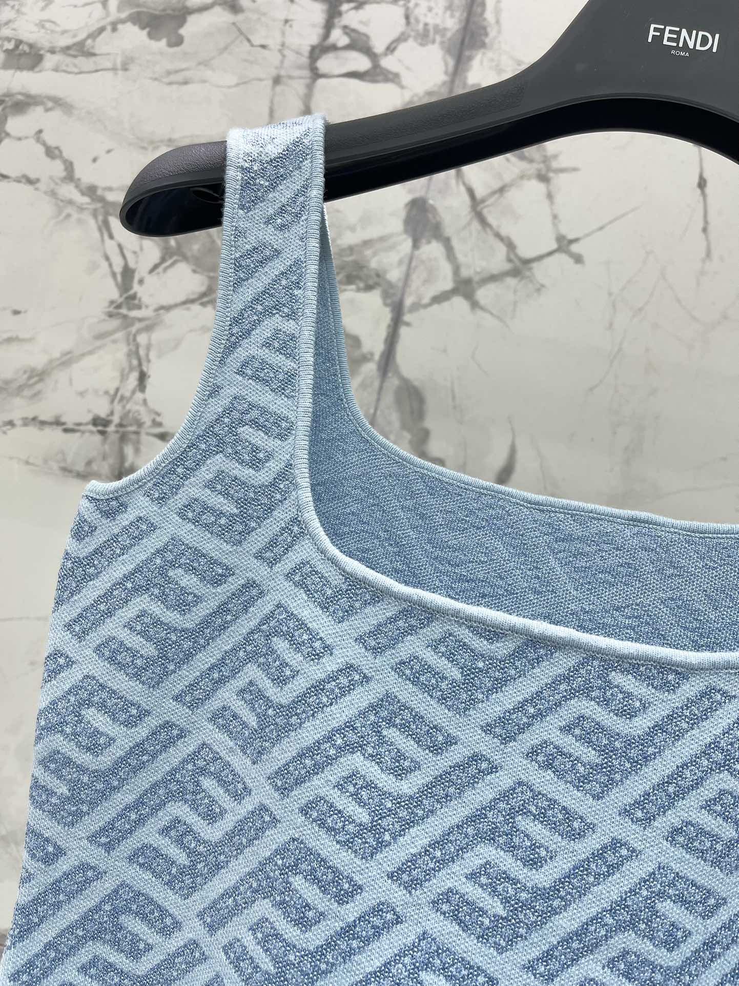 FEND 25S JACQUARD KNIT VEST 264229