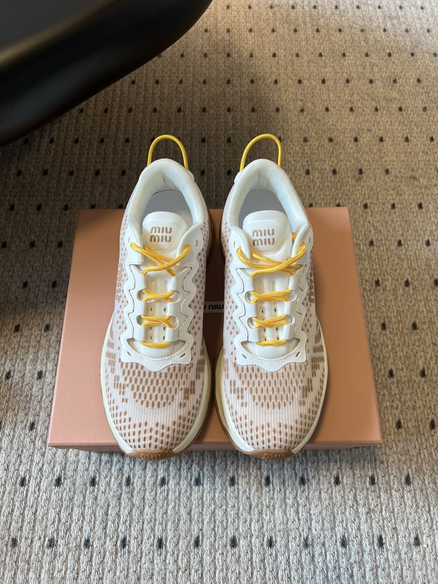 MIUMIU 26S SNEAKERS IN LIGHT PINK TECHNICAL FABRIC