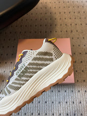 MIUMIU 26S SNEAKERS IN IVY GREEN TECHNICAL FABRIC