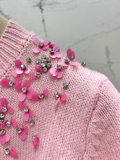 MIUMIU SHORT-SLEEVE KNIT TOP STYLE 298