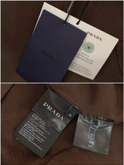 PRADA FLEECE JACKET WITH LAPEL STYLE 21