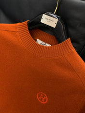 HERMES 25S LONG-SLEEVE KNITTED CREW NECK SWEATER 178