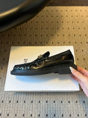 CELINE 26S LOAFER IN BLACK CALFSKIN WITH GOLD HARDWARE STYLE 3
