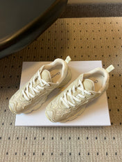 DIOR 26S VIBE SNEAKER 55MM IN BEIGE DIOR OBLIQUE LUSENTI EMBROIDERED COTTON AND SUEDE