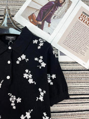 CHANEL 26S SHORT-SLEEVE KNIT TOP 951