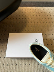 CELINE 26S SNEAKERS IN PASTEL BLUE VELVET