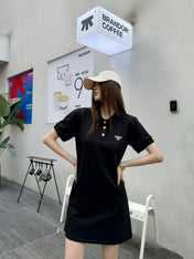 PRADA 26S SHORT-SLEEVE POLO DRESS STYLE 828