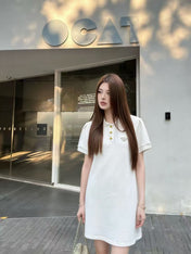 PRADA 26S SHORT-SLEEVE POLO DRESS STYLE 829
