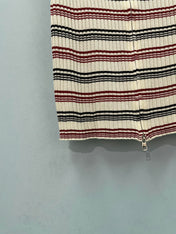 VALENTINO 26S KNIT ZIP-UP POLO TOP 431