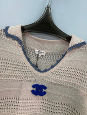 CHANEL 26S SHORT-SLEEVE KNIT TOP 1462