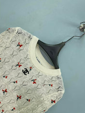 CHANEL 26S CHERRY KNIT TOP 1289