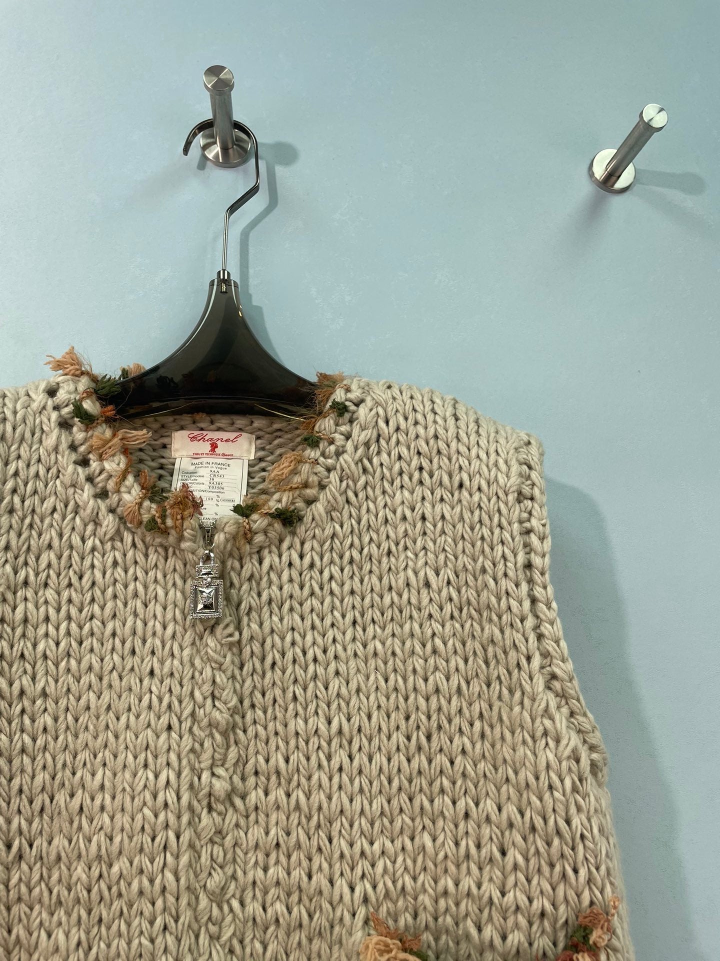 CHANEL 26S KNIT ZIP-UP VEST 1763