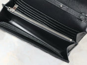 WOC 23 IN BLACK CAVIAR LAMBSKIN SILVER HARDWARE