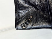 SMALL 30 LE CITY BAG IN BLACK LEATHER