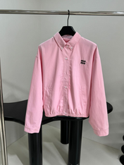 MM CLASSIC SHIRT JACKET IN PINK COTTON