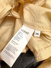 LOEWE SET IN BEIGE COTTON WITH EMBROIDERED LOGO