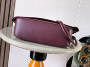 LOE OLA BAG 26 IN BURGUNDY RED CALFSKIN