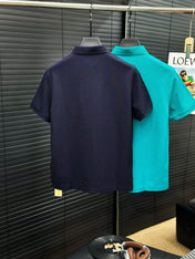 HERMES POLO SHIRT IN BLUE COTTON