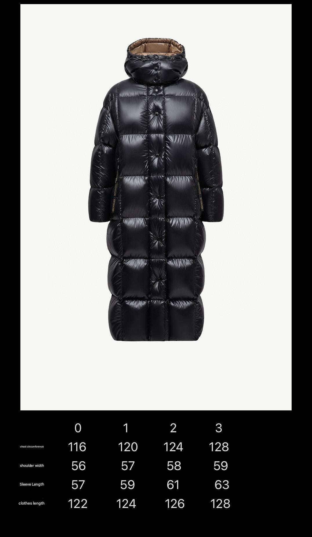 MONCLER LONG PUFFER COAT STYLE 305