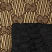GG TECHNICAL FABRIC JACQUARD JACKET IN BEIGE AND DARK BROWN