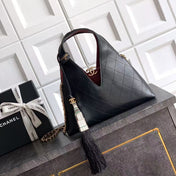 CHANEL 26S SHOPPING BAG MEDIUM 32 IN BLACK LAMBSKIN GOLD HARDWARE