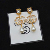 GG PEARL DROP EARRINGS