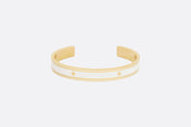CODE BANGLE GOLD-FINISH METAL AND LACQUER WOMEN