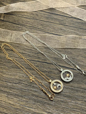 SUN MOON STAR NECKLACE DIAMOND