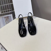 CELINE SLINGBACK IN BLACK CALFSKIN