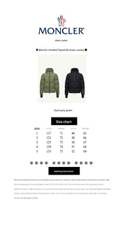 MONCLER GRENOBLE ANGREN HOODED DOWN IN GREEN
