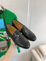 GG LOAFERS MULES BLACK BROWN SOLE