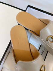 GG SLIPPER MULES BEIGE
