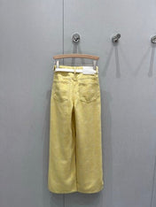 Loewe 25 Pattern With Belt Jeans Cotton