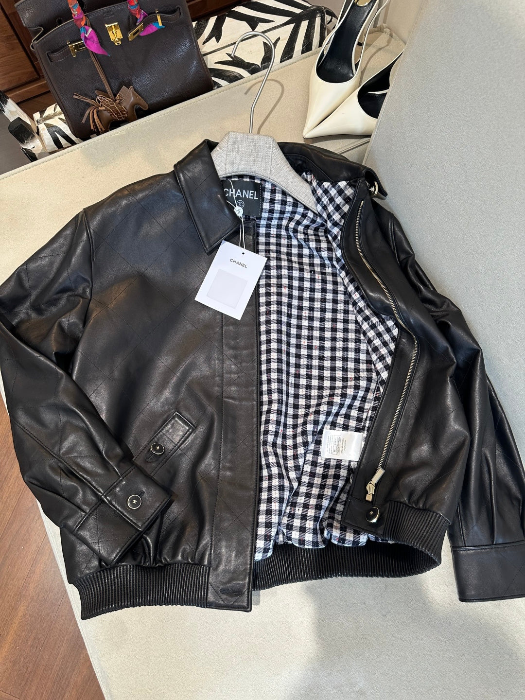 CHANEL 26S RETRO LEATHER JACKET 1287