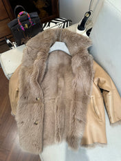 HERMES 26S SHEARLING COAT 812