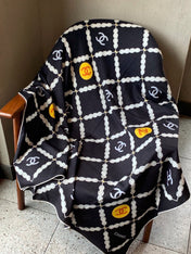 CHANEL 26S SCARF 135 IN CASHMERE AND SILK 306126