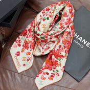 CHANEL 26S SCARF 135 IN CASHMERE AND SILK 307251