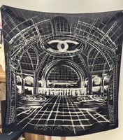 CHANEL 26S SCARF 135 IN CASHMERE AND SILK 309306