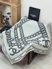 CHANEL 26S SCARF 135 IN CASHMERE AND SILK 309307